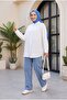 Buttoned Casual Viscose Shirt -White - 5
