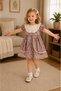 Girl's Floral Patterned Lace Detailed Short Sleeve Summer Dress (2-5 Years) - 4