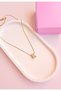 K Letter Necklace - K Letter Necklace - Lettered Steel Necklace - Steel Necklace with Stones and Letters - 4