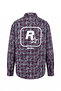 Men's Res City Printed Oversize Shirt Claret Red - 5
