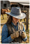 Plain and Checkered Cowboy Hat, for Women and Men (56-59 cm)
