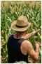 Straw Sun Hat for Men and Women (55-59 cm) - 2