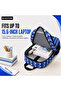 Unisex School bag | 3 Compartments, Large Capacity, Water Resistant | Backpack for School, College & Office Use (Blue) - 3