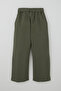 Girl's Pants with Tie Detail, Comfortable Cut, Pockets, Ages 4-8, Dark Khaki Green - 4