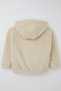 Girl's Fleece Cardigan Hooded Pack of Zippered Pocket Ages 8-14, Cream - 4