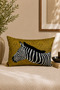 غطاء وسادة مزخرف بنمط الحمار الوحشي من إيكوس مع تفاصيل شرابة مزخرفة مقاس 40x60