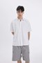 Regular Fit Summer Cotton Short Sleeve White Shirt D1902Ax25Sm - 3