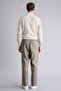 100% Linen Loose Fit Ankle Length Khaki Trousers G1397Ax26Sm - 6