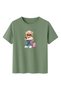 Cool Teddy Bear Patterned T-Shirt with Holiday Concept Suitcase - 2