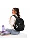 Luxury Patterned Medium Size Backpack with Monkey Keychain Gift - 2