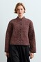 100% cotton quilted mandarin collar jacket - 2