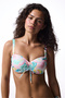 Leaf Pattern Underwire Bikini Top - 2