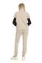 Women's Two-Thread Zipper Collar Elasticized Cuff Long Sleeve Stone Tracksuit Set - 7774 - 8