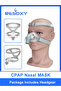 M size YUWELL Nasal CPAP Mask with Headgear Silicon Gel Cushions for Auto CPAP Bipap Machine Sleep A - 8