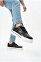 Zrk-04 high quality premium thick sole black white orthopedic men's sneakers - 3