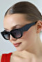 نظارات شمسية نسائية مستطيلة سوداء UV400 23030 c2 - 4