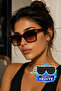 Unisex Brown Glass Brown Frame Sunglasses