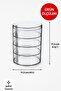 4-Tier Clear Rotating Organizer – Jewelry, Makeup and Accessory Organizer, Portable Design Transparent - 7
