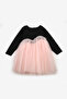 Girl's Dress with Powder Asymmetrical Tulle Skirt - Rebeca - 5