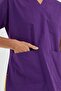 Custom Purple Dr. Grey's Doctor Nurse Medical Scrubs Suit Terry Cotton Fabric - 5