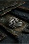 Special Design Masculine Adjustable Men's Ring with Lion Figure