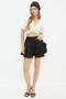 Elastic Waist Layered Short Skirt - 7