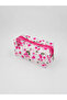 Transparent Pink Cherry Pattern Pvc Makeup Bag Zippered Cosmetic Bag Travel and Daily Use - 4