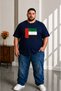 Men's Plus Size Short Sleeve Uae Flag Printed T-Shirt 3XL 4XL 5XL 6XL 7XL 8XL 9XL