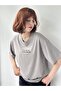 تي شيرت مطرز بتصميم Saturday Oversize للجنسين باللون الأنثراسيت - 6