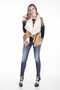 Women's Brown Fur Lined Pocket Sleeveless Camel Loose Vest - 2