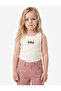 Crew Neck Sleeveless Strawberry Embroidered Cotton Undershirt - 2