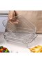 3-piece Stainless Steel Air Fryer Accessory Set - Square Fries and Grilling Rack for Kitchen Dini... - 3