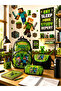Primary School Orthopedic Waterproof Backpack with Water Bottle Pocket and 3 Compartments for Boys