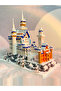 no box HUIQIBAO 3000pcs Swan Stone Castle Architecture Model Micro Building Blocks City Street View - 8