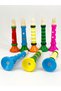 1pc Random Color Wooden Trumpet Children Toy Horn Whistle Musical Instrument for Kids Early Educatio - 7
