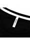 Women's Belinda Basic, Long Sleeve, Regular Fit, Slit, O-Neck, Cotton T-Shirt Black - 4