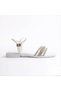 MIA026-1507 Daily Women's White Silver Holiday Sandals - 8