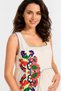 Women's Ecru Embroidered Maternity Dress Sleeveless Summer Bohemian Comfortable Cut Dress - 5