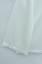 V-Neck Double Layer 2-Thread Combed Cotton Blouse -White - 4