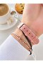 Leather Cord Strap 2 Year Warranty 3 Atm Water Resistant Women Wristwatch+Bracelet Bd.12810.5 - 4