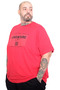 Mode XL Large Size Men's Adventure Crew Neck T-Shirt U26101 Red - 4