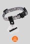 Zebra Patterned, Charm-Decorated, Name Tag, Phone Number Written, Cat Collar (Safety Click)