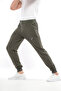 Men's Waffle Sweatpants Set of 2 in Khaki and Navy Blue Relaxed Fit - 2