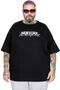 Mode XL Large Size Unisex Crew Neck Tshirt New York U26204 Black
