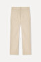 Women's Ecru Cropped Flare Fit Pants - 2
