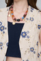 Women's Ethnic Floral Embroidered and Sequin Embellished Crop Vest - 2