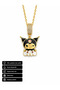 Gift Kuromi Figured 316L Stainless Steel Gold Color Necklace