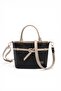 Black - Women's Handbag with S.Nut Logo Sp1283 - 5