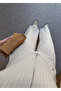 Beige Striped Vest Pants Set - 8430 - 5