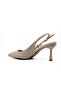 129-2704 Beige Women's Heeled Shoes - 4
